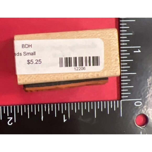 Praying Hands Wood Rubber Stamp Small Illustration For Crafting & Scrapbooking - Picture 3 of 4